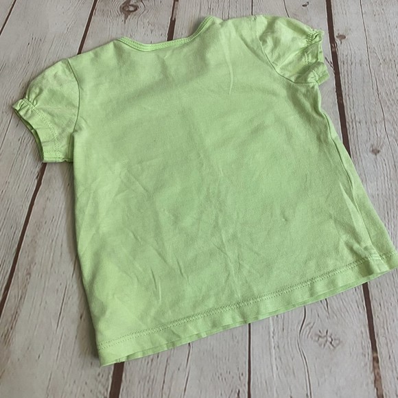 H&M Conscious Collection Soft Easter Rabbit/Bunny T-Shirt-Lime Green - Picture 2 of 4